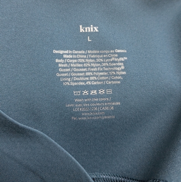 KNIX Incognito Leakproof Biker Short With Pockets Women Size L - Picture 6 of 10